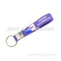 hot sale printing words and cool logo silicone keychain manufacturers